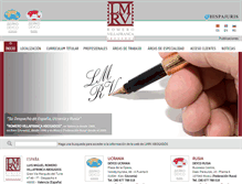 Tablet Screenshot of lmrvabogados.com